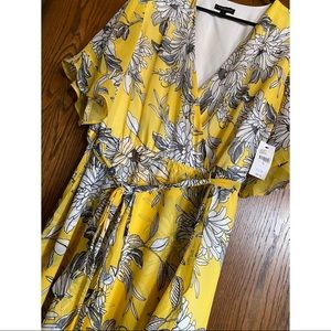 Lane Bryant Wrap Yellow Dress